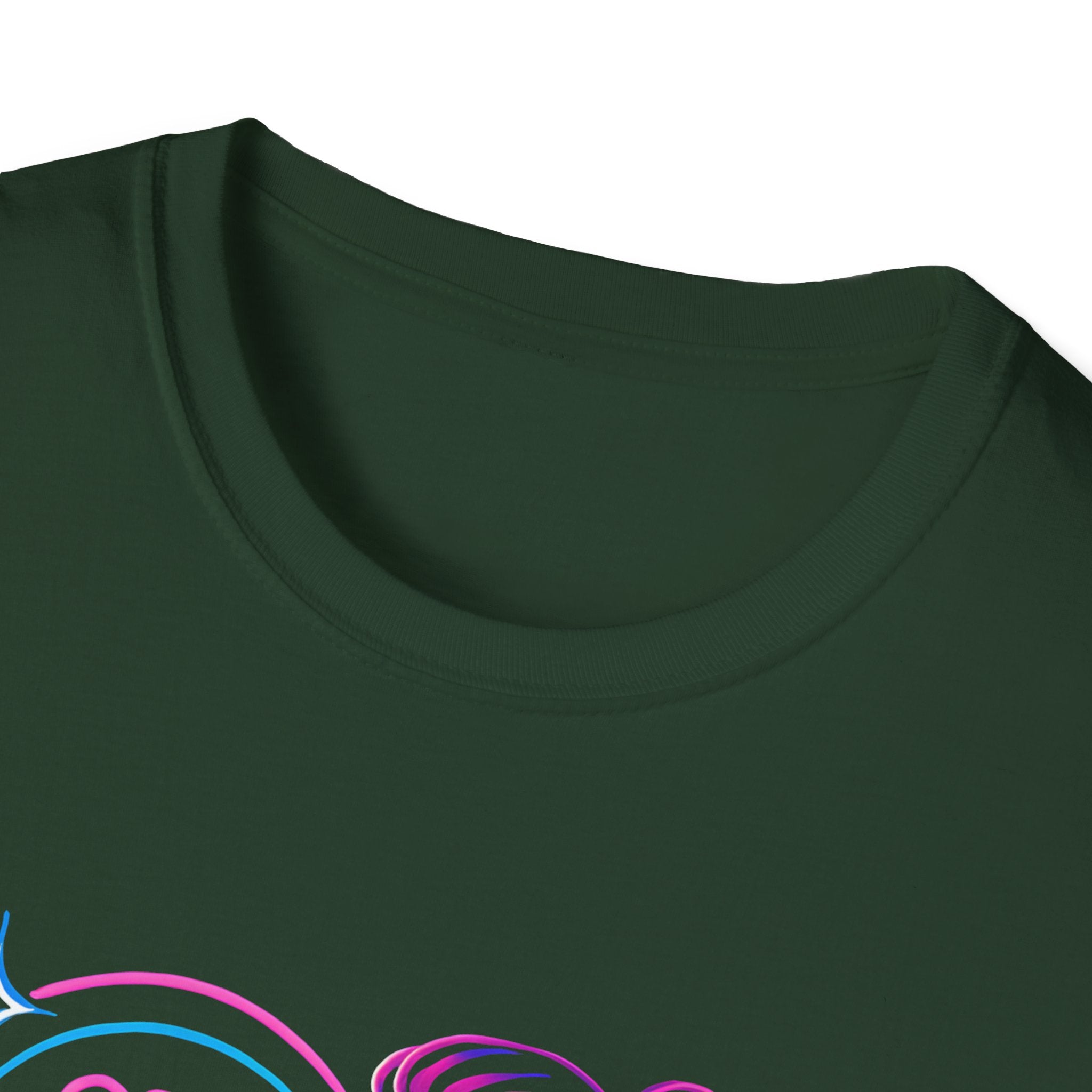 Neon singer portrait T-Shirt
