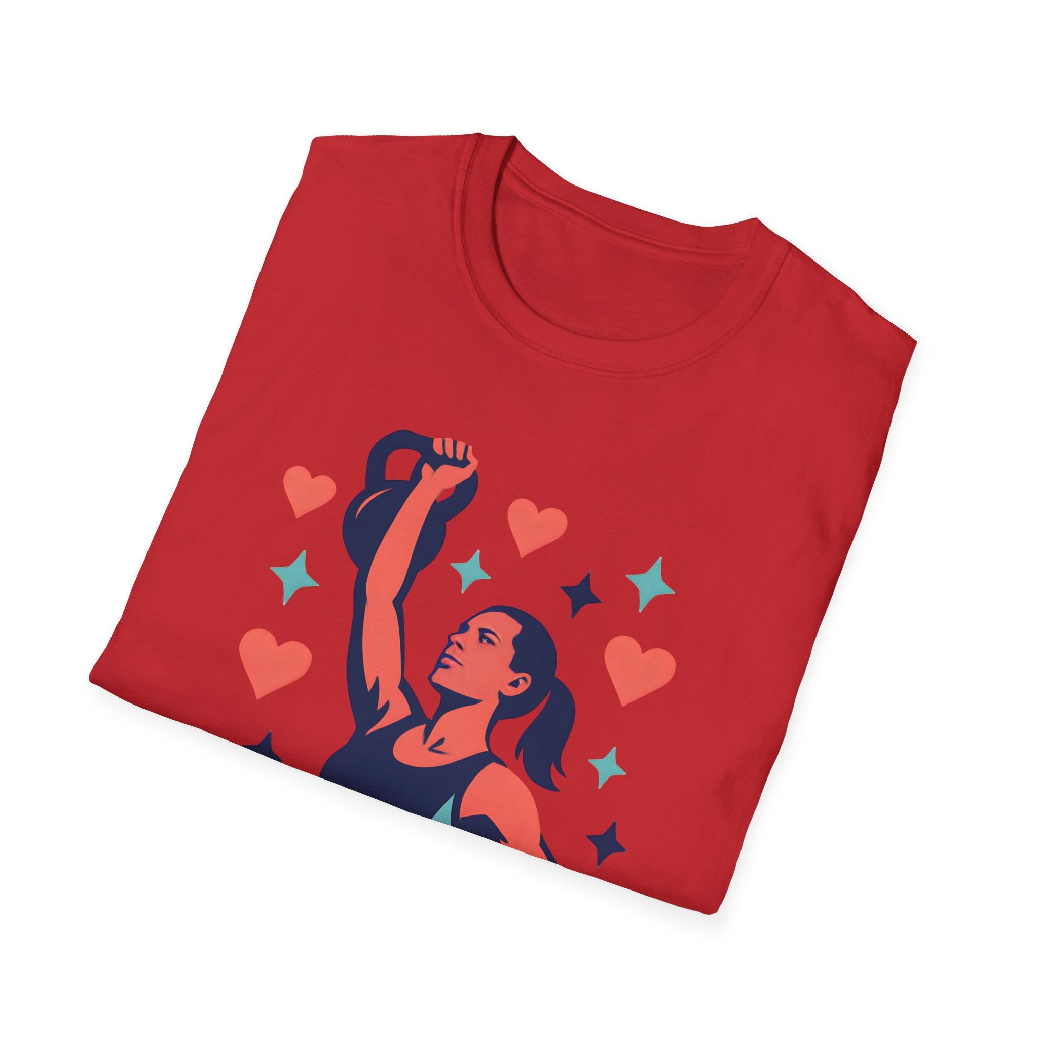 Strong Woman Lifting Kettlebell T-Shirt