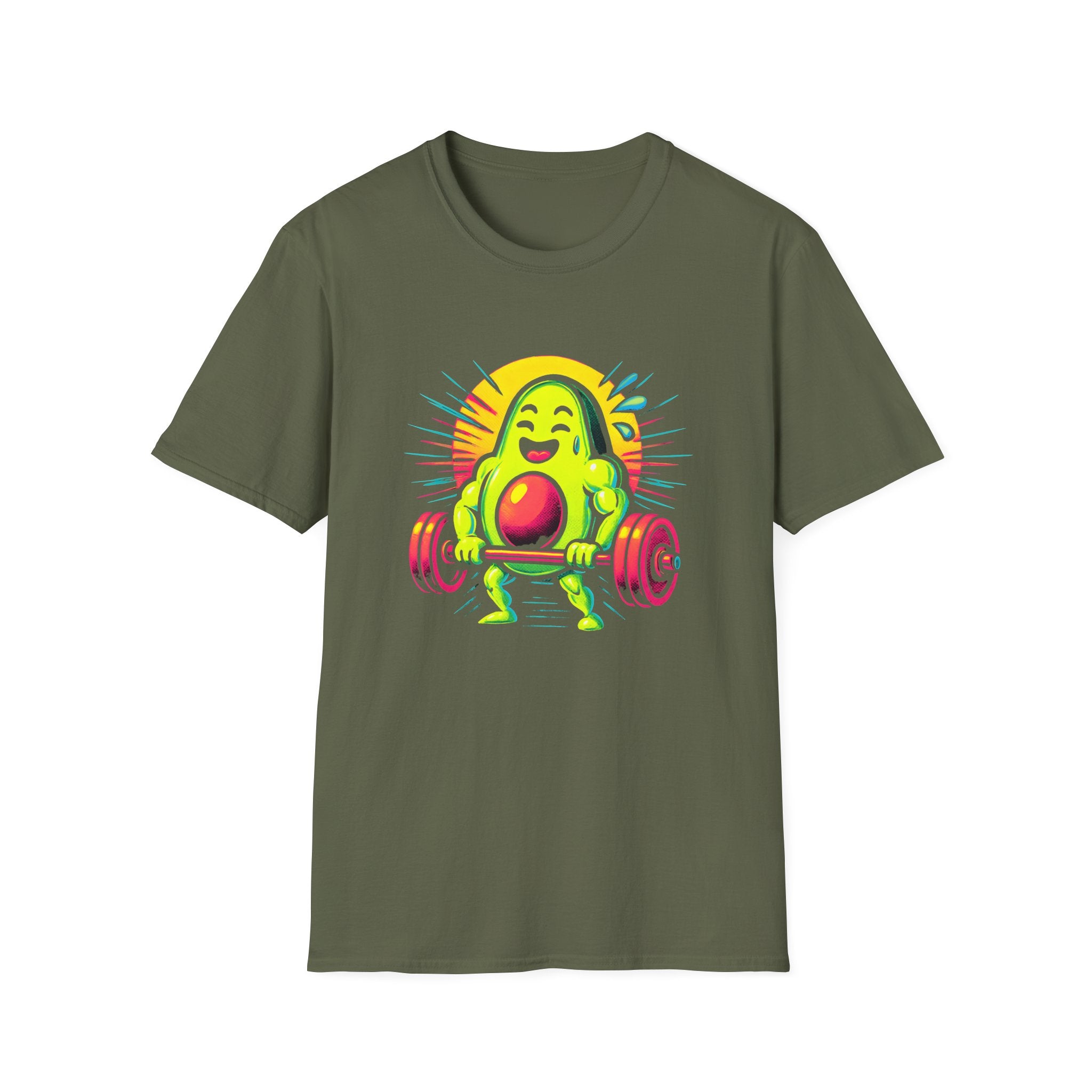 Cheerful Weightlifting Blob T-Shirt