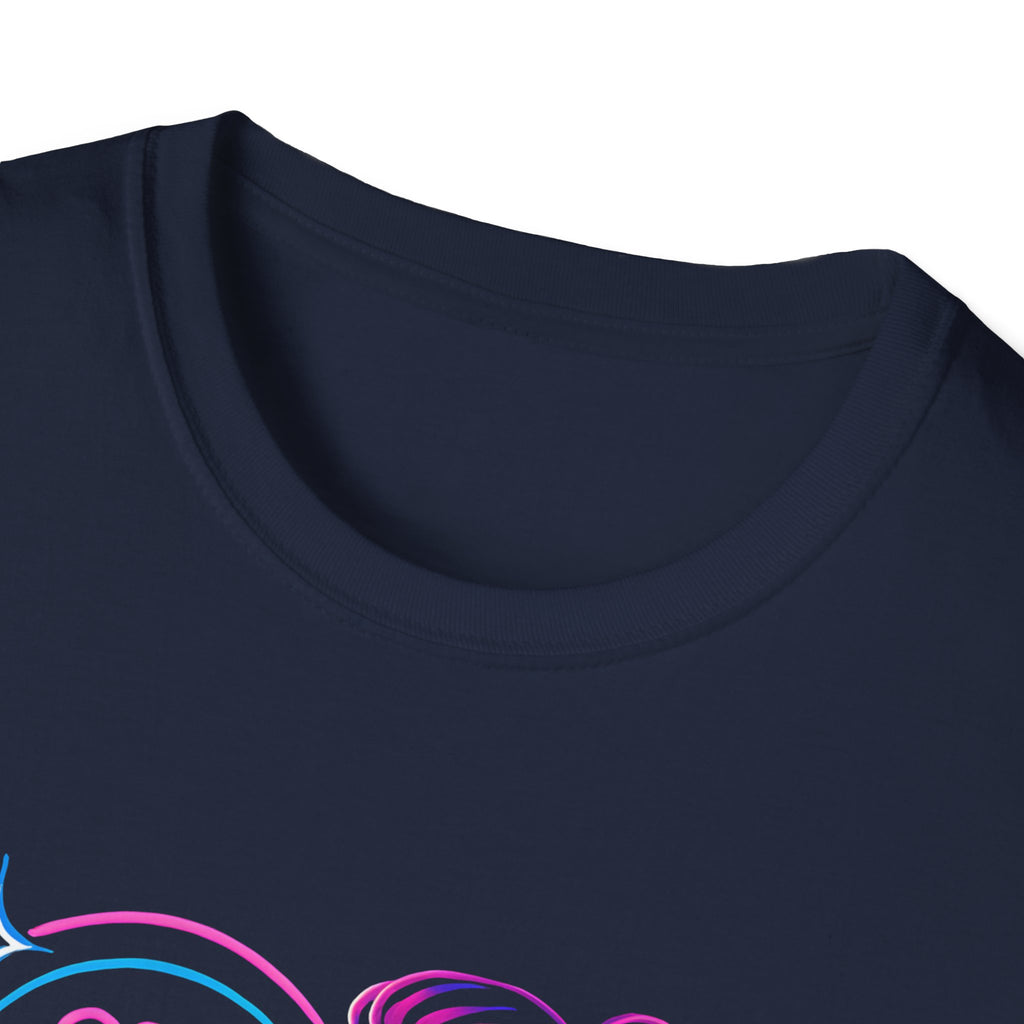 Neon singer portrait T-Shirt